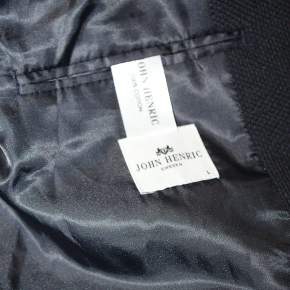 John Henric Blazer Button Down Sweater. Sz. L - Picture 10 of 11
